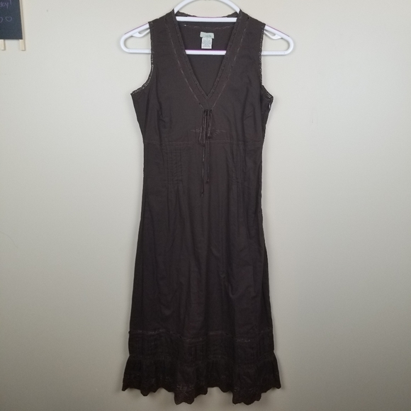 Anthropologie Dresses & Skirts - FIRM | Anthro | Odille 100% Cotton Brown Dress size 0